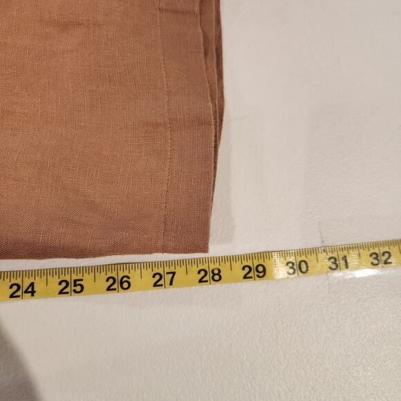 Orvis Womens Brown 100% Linen Straight Leg Pants Size XL Beach Coastal Stretch - Picture 10 of 12
